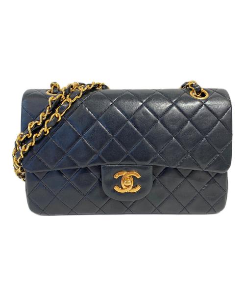 CHANEL（シャネル）CHANEL (シャネル) マトラッセ23 Wフラップチェーンショルダーバッグ ブラック サイズ:23の古着・服飾アイテム