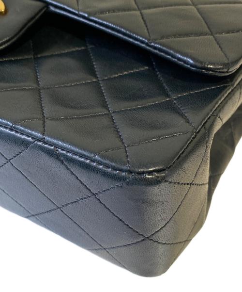 CHANEL（シャネル）CHANEL (シャネル) マトラッセ23 Wフラップチェーンショルダーバッグ ブラック サイズ:23の古着・服飾アイテム