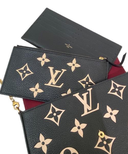LOUIS VUITTON（ルイ ヴィトン）LOUIS VUITTON (ルイ ヴィトン) ポシェット・フェリシー ブラックの古着・服飾アイテム