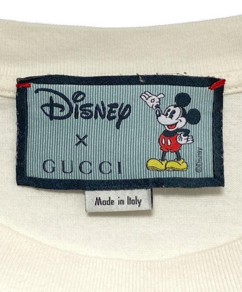 GUCCI（グッチ）GUCCI (グッチ) DISNEY (ディズニー) Mickey Mouse T-shirt アイボリー サイズ:Lの古着・服飾アイテム