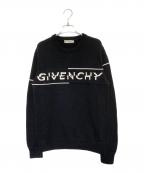 GIVENCHYジバンシィ）の古着「ロゴニット」｜ブラック