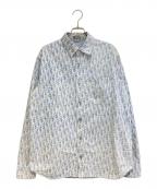 Diorディオール）の古着「オブリークデニムシャツ」｜ブルー×ホワイト