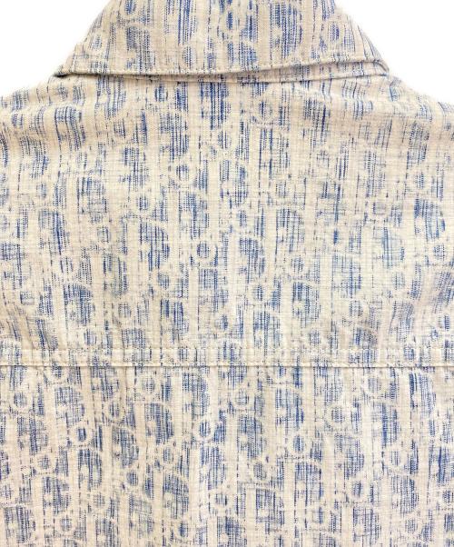 Dior（ディオール）Dior (ディオール) オブリークデニムシャツ ブルー×ホワイト サイズ:38の古着・服飾アイテム