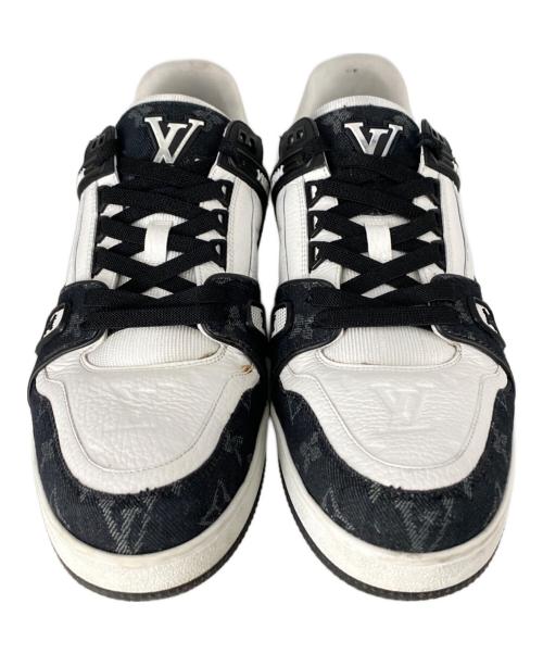 LOUIS VUITTON（ルイ ヴィトン）LOUIS VUITTON (ルイ ヴィトン) LVトレイナーラインスニーカー ホワイト×ブラック サイズ:9の古着・服飾アイテム