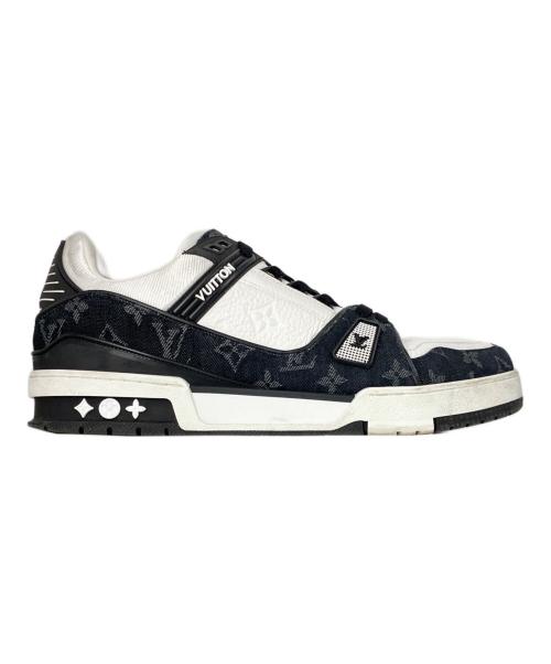 LOUIS VUITTON（ルイ ヴィトン）LOUIS VUITTON (ルイ ヴィトン) LVトレイナーラインスニーカー ホワイト×ブラック サイズ:9の古着・服飾アイテム