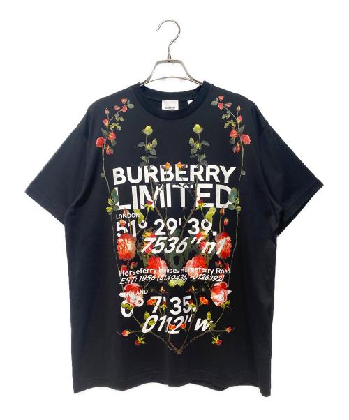 BURBERRY（バーバリー）BURBERRY (バーバリー) リミテッドフラワーロゴTシャツ ブラック サイズ:XSの古着・服飾アイテム