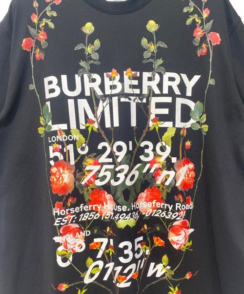 BURBERRY（バーバリー）BURBERRY (バーバリー) リミテッドフラワーロゴTシャツ ブラック サイズ:XSの古着・服飾アイテム