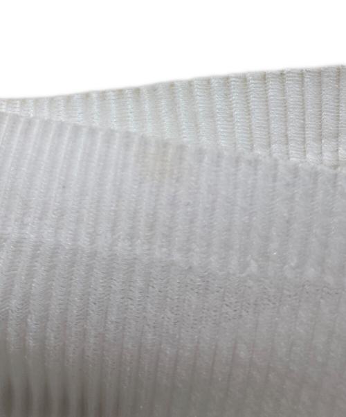 PLEATS PLEASE（プリーツプリーズ）PLEATS PLEASE (プリーツプリーズ) プリーツカットソー ホワイト サイズ:3の古着・服飾アイテム