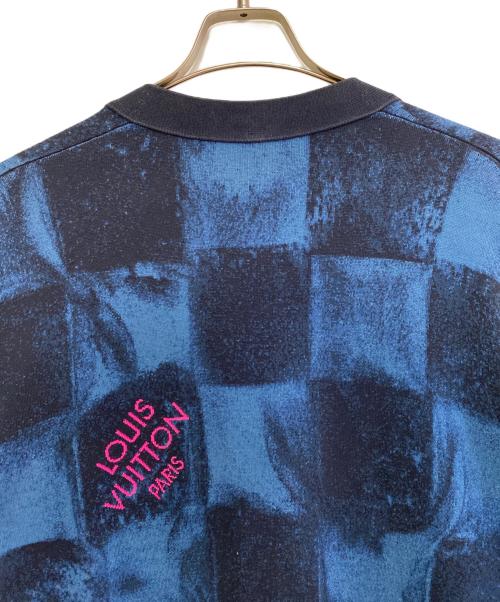 LOUIS VUITTON（ルイ ヴィトン）LOUIS VUITTON (ルイ ヴィトン) 21AW ダミエソルトニットカーディガン ネイビー サイズ:Sの古着・服飾アイテム