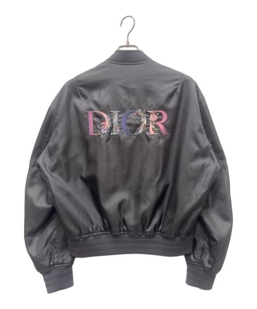 Dior（ディオール）Dior (ディオール) Daniel Arsham (ダニエル・アーシャム) 23SS ×Daniel Arsham FLOWERSボンバージャケット グレー サイズ:50の古着・服飾アイテム