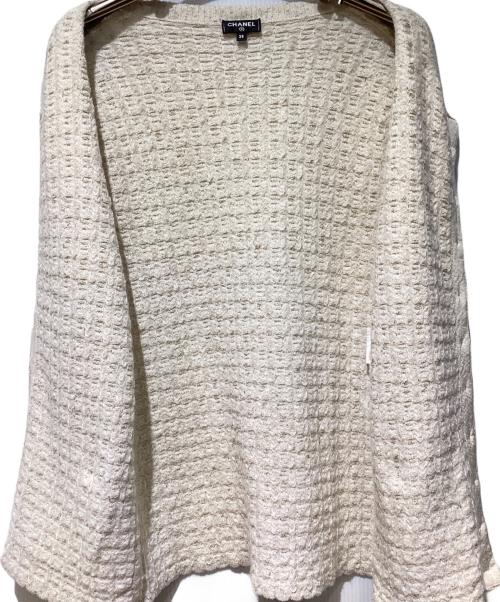CHANEL（シャネル）CHANEL (シャネル) ツイードカーディガン ベージュ サイズ:38の古着・服飾アイテム