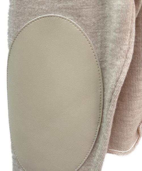 MM6 Maison Margiela（エムエムシックスメゾンマルジェラ）MM6 Maison Margiela (エムエムシックス メゾンマルジェラ) クロップドエルボーパッチニット ピンク サイズ:Sの古着・服飾アイテム