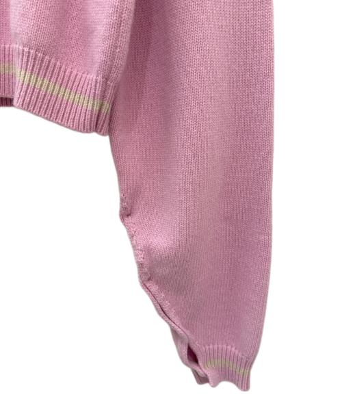 MARNI（マルニ）MARNI (マルニ) ロゴクルーネックセーター ピンク サイズ:40の古着・服飾アイテム