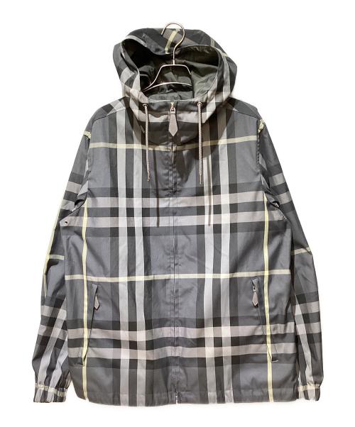 BURBERRY（バーバリー）BURBERRY (バーバリー) リバーシブルチェックパーカー グレー サイズ:Mの古着・服飾アイテム