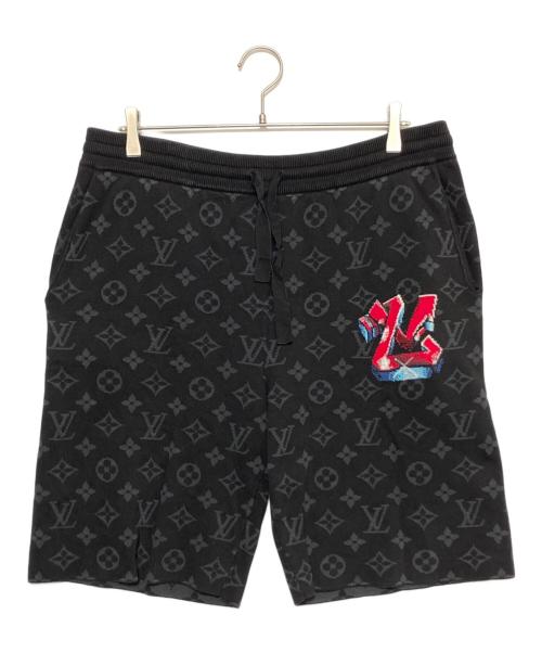 LOUIS VUITTON（ルイ ヴィトン）LOUIS VUITTON (ルイ ヴィトン) モノグラムニットハーフパンツ ブラック サイズ:Lの古着・服飾アイテム