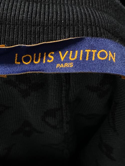 LOUIS VUITTON（ルイ ヴィトン）LOUIS VUITTON (ルイ ヴィトン) モノグラムニットハーフパンツ ブラック サイズ:Lの古着・服飾アイテム