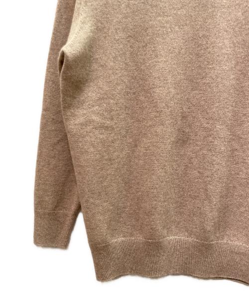 HERMES（エルメス）HERMES (エルメス) エルボーパッチ カシミヤ ニット ベージュ サイズ:Mの古着・服飾アイテム