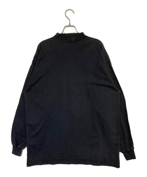 BALENCIAGA（バレンシアガ）BALENCIAGA (バレンシアガ) ロゴ刺繍ロングスリーブカットソー ネイビー サイズ:Lの古着・服飾アイテム