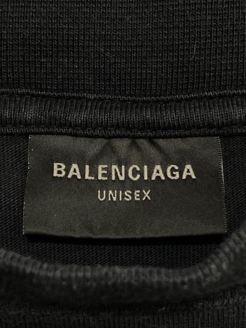 BALENCIAGA（バレンシアガ）BALENCIAGA (バレンシアガ) ロゴ刺繍ロングスリーブカットソー ネイビー サイズ:Lの古着・服飾アイテム