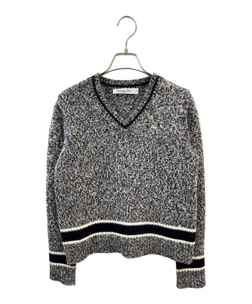 Christian Dior（クリスチャン ディオール）Christian Dior (クリスチャン ディオール) ロゴニット ネイビー サイズ:40の古着・服飾アイテム