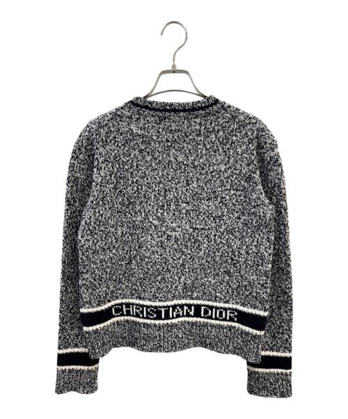 Christian Dior（クリスチャン ディオール）Christian Dior (クリスチャン ディオール) ロゴニット ネイビー サイズ:40の古着・服飾アイテム
