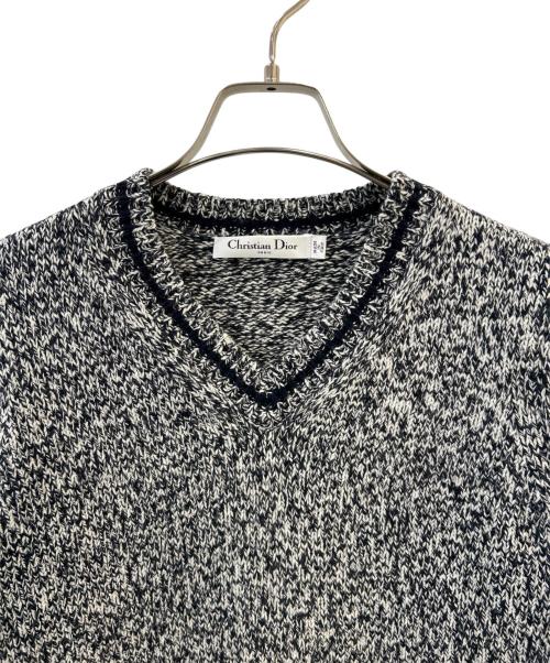 Christian Dior（クリスチャン ディオール）Christian Dior (クリスチャン ディオール) ロゴニット ネイビー サイズ:40の古着・服飾アイテム