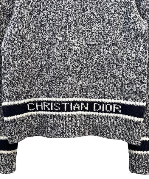 Christian Dior（クリスチャン ディオール）Christian Dior (クリスチャン ディオール) ロゴニット ネイビー サイズ:40の古着・服飾アイテム