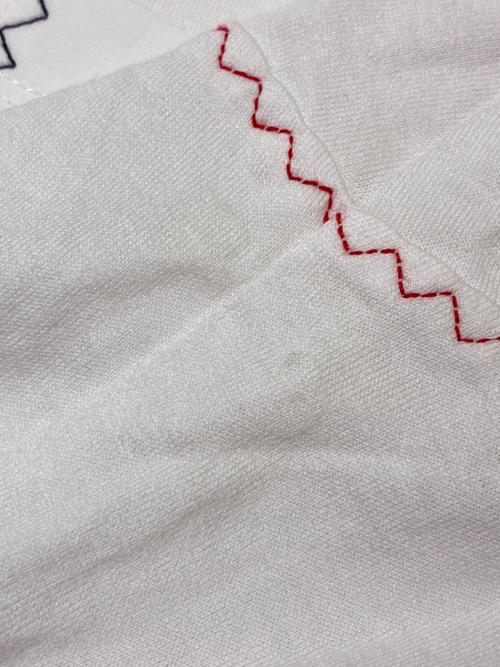 MONCLER（モンクレール）MONCLER (モンクレール) トリコロールステッチTシャツ ホワイト サイズ:Lの古着・服飾アイテム