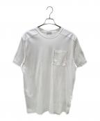 MONCLERモンクレール）の古着「トリコロールステッチTシャツ」｜ホワイト