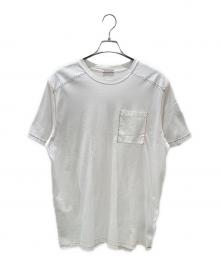 MONCLER（モンクレール）の古着「トリコロールステッチTシャツ」｜ホワイト