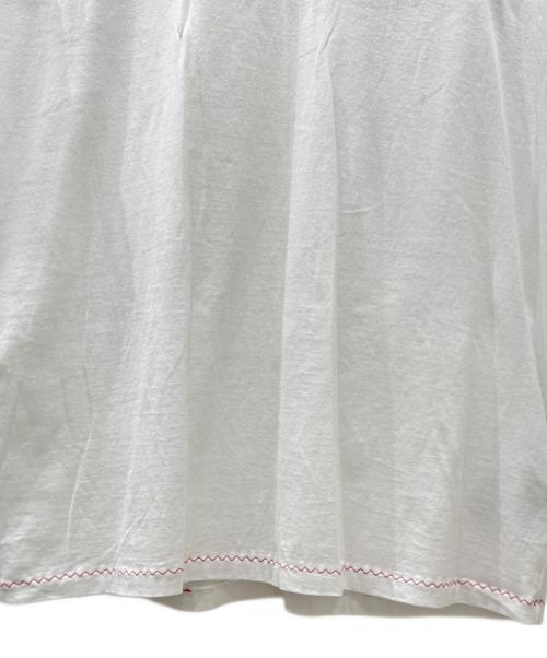 MONCLER（モンクレール）MONCLER (モンクレール) トリコロールステッチTシャツ ホワイト サイズ:Lの古着・服飾アイテム