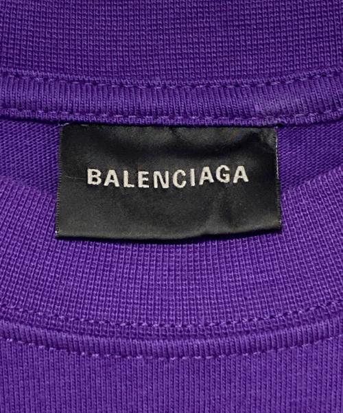 BALENCIAGA（バレンシアガ）BALENCIAGA (バレンシアガ) ロゴTシャツ パープル サイズ:XSの古着・服飾アイテム