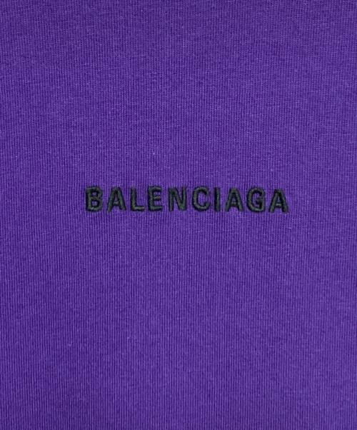 BALENCIAGA（バレンシアガ）BALENCIAGA (バレンシアガ) ロゴTシャツ パープル サイズ:XSの古着・服飾アイテム