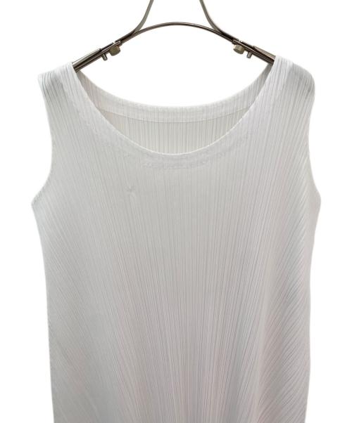 PLEATS PLEASE（プリーツプリーズ）PLEATS PLEASE (プリーツプリーズ) プリーツワンピース ホワイト サイズ:4の古着・服飾アイテム