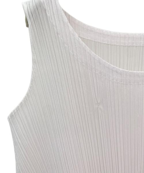 PLEATS PLEASE（プリーツプリーズ）PLEATS PLEASE (プリーツプリーズ) プリーツワンピース ホワイト サイズ:4の古着・服飾アイテム