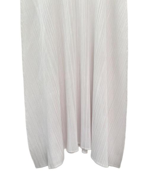 PLEATS PLEASE（プリーツプリーズ）PLEATS PLEASE (プリーツプリーズ) プリーツワンピース ホワイト サイズ:4の古着・服飾アイテム