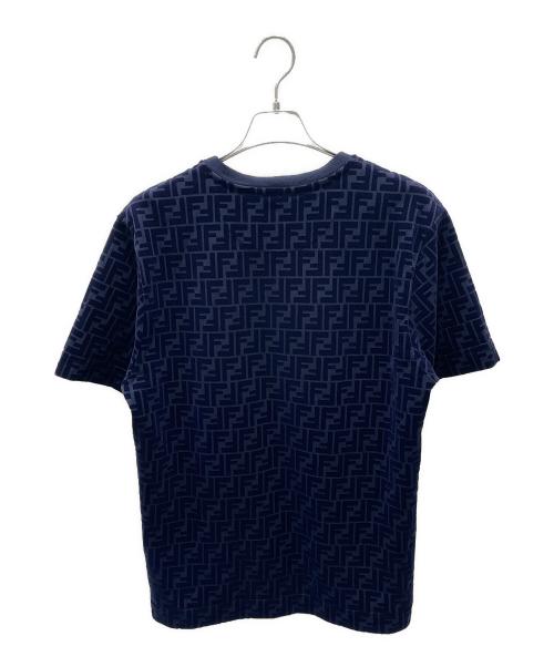 FENDI（フェンディ）FENDI (フェンディ) FFズッカロゴTシャツ ネイビー サイズ:Sの古着・服飾アイテム