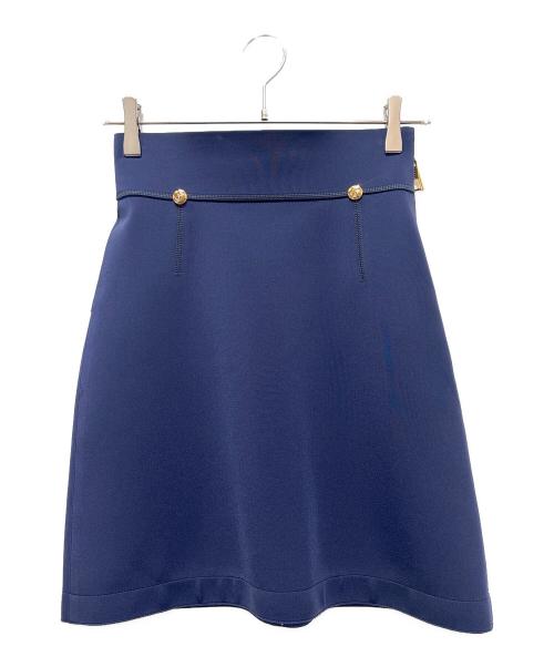 LOUIS VUITTON（ルイ ヴィトン）LOUIS VUITTON (ルイ ヴィトン) テクニカルジャージーフロムフィッティングスカート ネイビー サイズ:34の古着・服飾アイテム