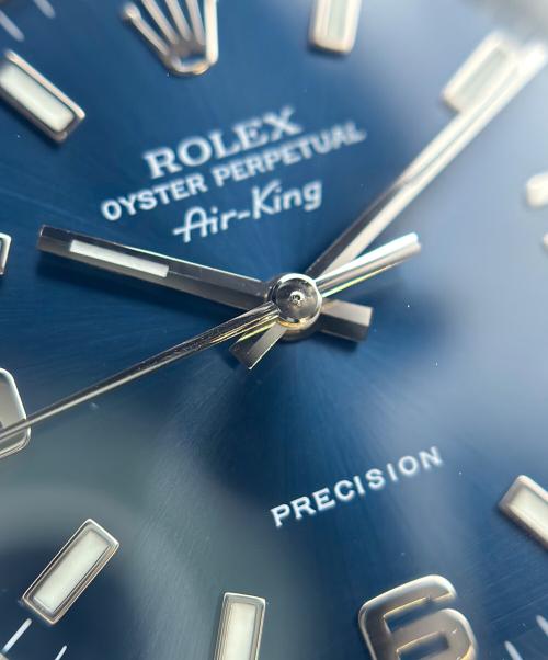 ROLEX（ロレックス）ROLEX (ロレックス) Air-King エアキング Ref:14000M 青文字盤 青文字盤 サイズ:34mm/18cmの古着・服飾アイテム
