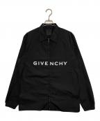GIVENCHYジバンシィ）の古着「ジップアップシャツ」｜ブラック