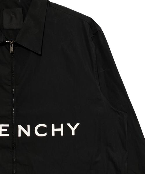 GIVENCHY（ジバンシィ）GIVENCHY (ジバンシィ) ジップアップシャツ ブラック サイズ:38の古着・服飾アイテム