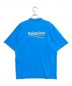 BALENCIAGAバレンシアガ）の古着「Political Campaign Logo T-Shirt」｜スカイブルー