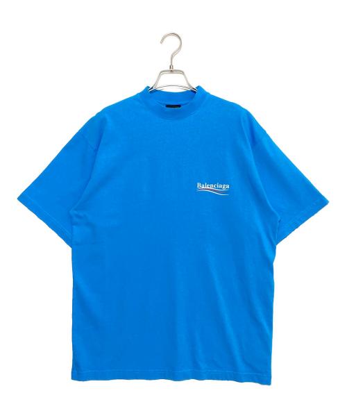 BALENCIAGA（バレンシアガ）BALENCIAGA (バレンシアガ) Political Campaign Logo T-Shirt スカイブルー サイズ:XXSの古着・服飾アイテム