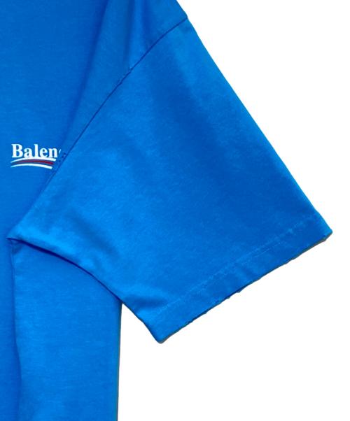 BALENCIAGA（バレンシアガ）BALENCIAGA (バレンシアガ) Political Campaign Logo T-Shirt スカイブルー サイズ:XXSの古着・服飾アイテム