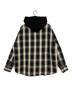 SAINT MICHAEL (セントマイケル) オンブレチェックシャツパーカー アイボリー×ブラック サイズ:M：55000円