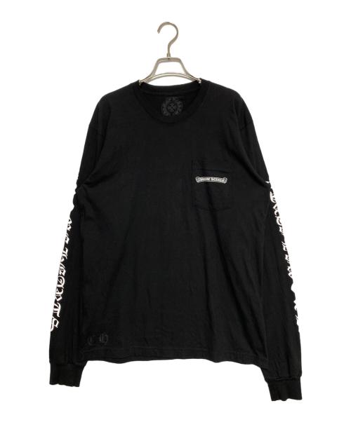CHROME HEARTS（クロムハーツ）CHROME HEARTS (クロムハーツ) スクロールラベルロングTシャツ ブラック サイズ:Lの古着・服飾アイテム