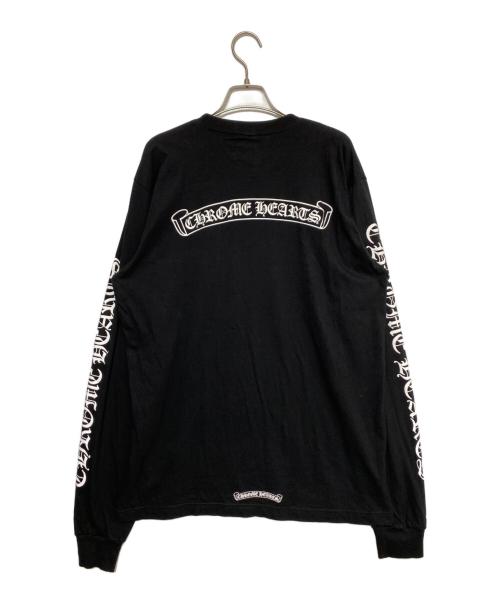 CHROME HEARTS（クロムハーツ）CHROME HEARTS (クロムハーツ) スクロールラベルロングTシャツ ブラック サイズ:Lの古着・服飾アイテム