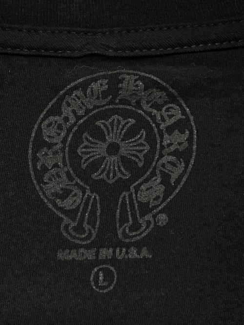 CHROME HEARTS（クロムハーツ）CHROME HEARTS (クロムハーツ) スクロールラベルロングTシャツ ブラック サイズ:Lの古着・服飾アイテム