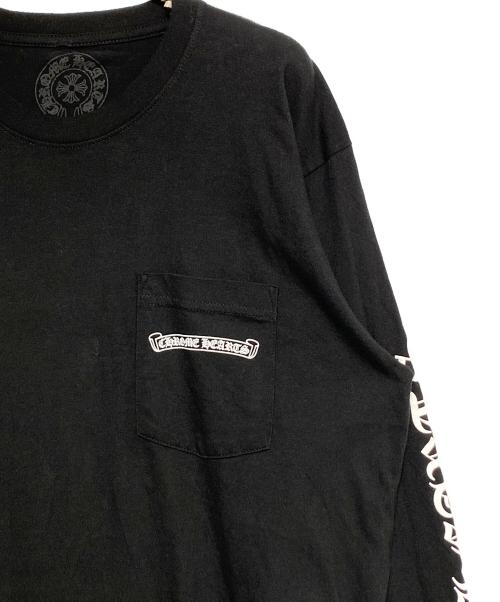 CHROME HEARTS（クロムハーツ）CHROME HEARTS (クロムハーツ) スクロールラベルロングTシャツ ブラック サイズ:Lの古着・服飾アイテム