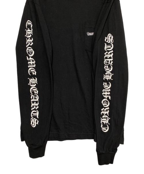 CHROME HEARTS（クロムハーツ）CHROME HEARTS (クロムハーツ) スクロールラベルロングTシャツ ブラック サイズ:Lの古着・服飾アイテム